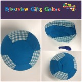Balloon Ball Cover - Blue Checks
